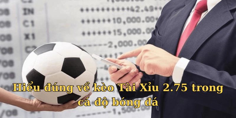 Hiểu đúng về kèo Tài Xỉu 2.75 trong cá độ bóng đá